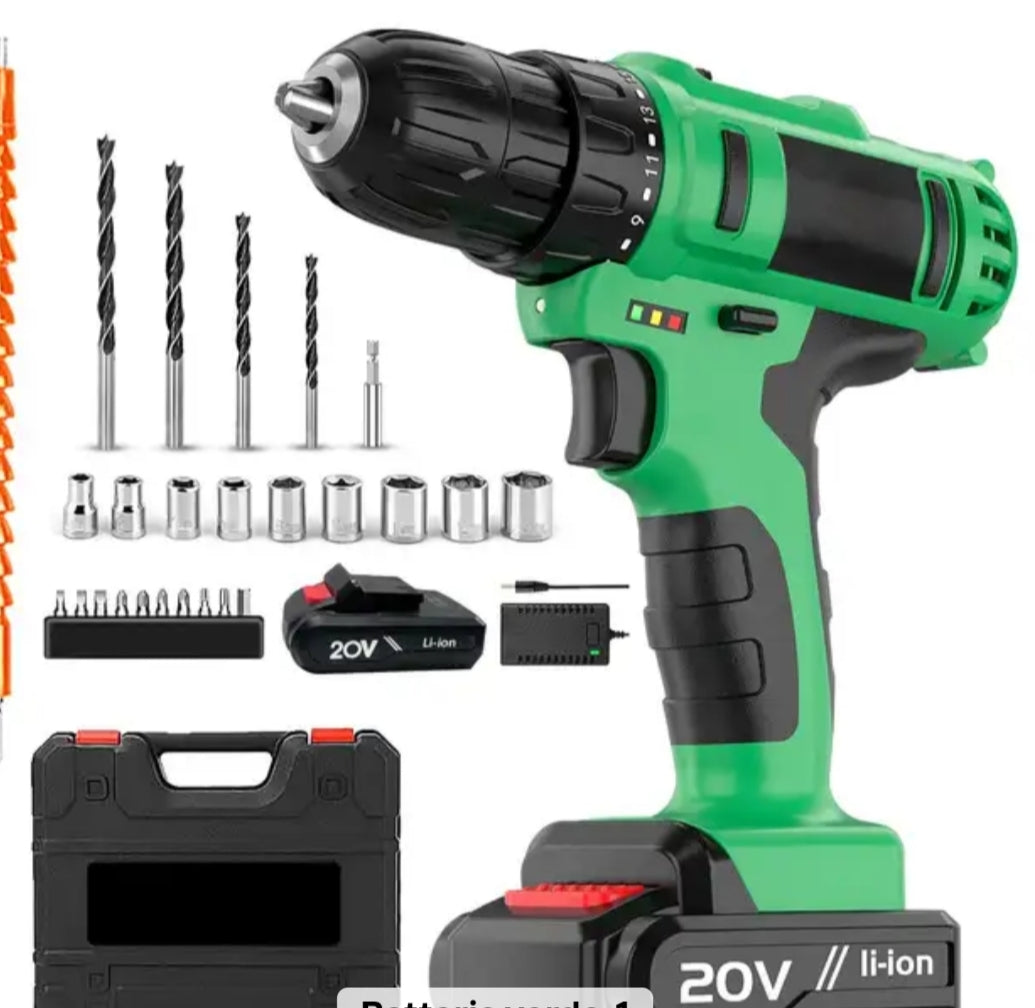 Kit trapano avvitatore 32 pezzi