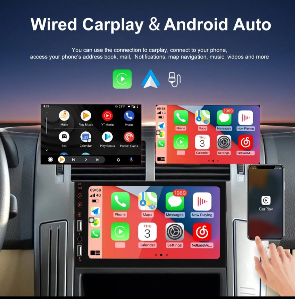 Autoradio 1 Din podofo